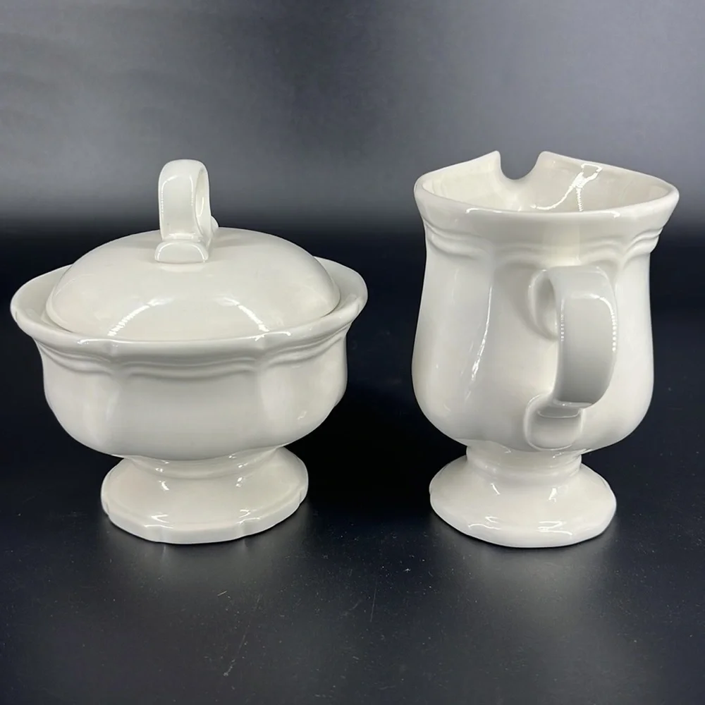 Mikasa French Countryside Creamer and Sugar Set